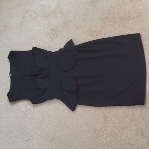 Black peplum dress